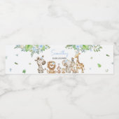 Boy Wild One Safari Waterfles Etiket (Enkel label)