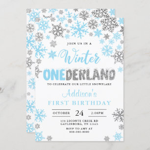 Boy Winter Onederland Eerste Uitnodiging van de Da