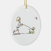 BoY WiTh DoG Keramisch Ornament (Rechts)