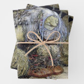 "Boy with Troll" van John Bauer Inpakpapier Vel (In situ)