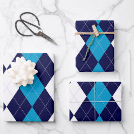 BoyBand Argyle Inpakpapier Vel