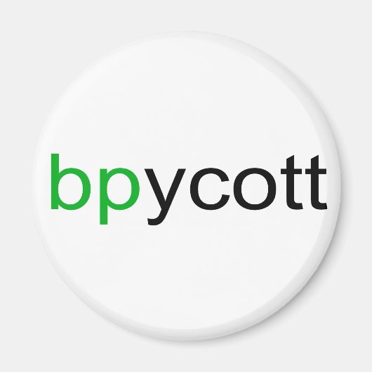 Boycot BP Magnet Magneet (Voorkant)