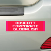 boycot bumpersticker (Op auto)