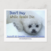 Boycot Canada Briefkaart (Voorkant)