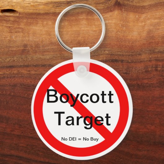Boycot doel Sleutelhanger (Voorkant)