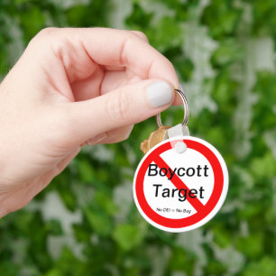 Boycot doel Sleutelhanger