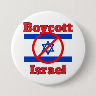 Boycot Israël-knop Ronde Button 7,6 Cm
