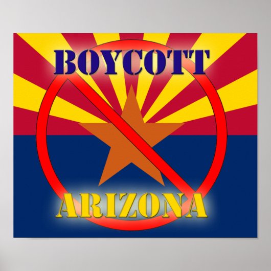 Boycott Arizona Poster (Devant)