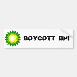 BOYCOTT BP. BUMPERSTICKER