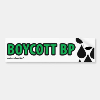 Boycott BP Bumpersticker