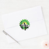 Boycott bp ronde sticker (Envelop)
