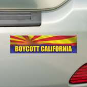 Boycott California - Support Arizona Bumpersticker (Op auto)