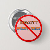 Boycott Hobby Lobby Ronde Button 5,7 Cm (Voorkant /achterkant)