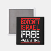 Boycott Israel Palestine Gaza War Awareness  Magneet (Voorkant / Achterkant)