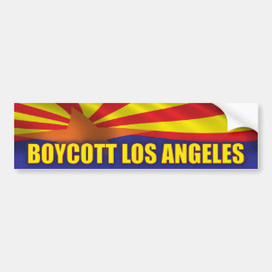 Boycott Los Angeles - Support Arizona Bumpersticker