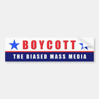 Boycott Media Bumpersticker