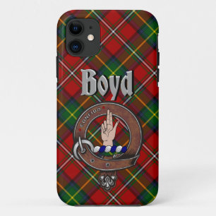 Boyd Clan Badge & Tartan Telefoonhoesje iPhone 11 Hoesje