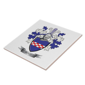 Boyd Family Crest Coat of Arms Tegeltje