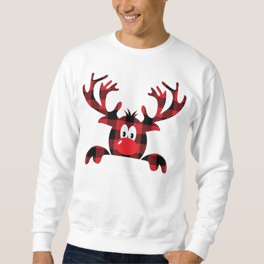 Boyfriend Always be yourself Reindeer Santa Hat Bu Trui (Voorkant)
