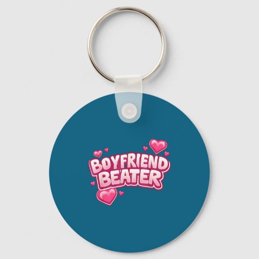 Boyfriend Beater Funny Tee  Sleutelhanger (Voorkant)