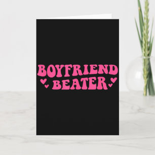 Boyfriend Beater Grappige Vriendin Humor Retro Gro Kaart