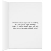 Boyfriend Birthday To The Moon And Back  (Intérieur (Droit))