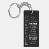 Boyfriend Definition Beste ooit BF Gift Idee Sleutelhanger (Voorkant Links)