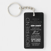 Boyfriend Definition Beste ooit BF Gift Idee Sleutelhanger (Voorkant)