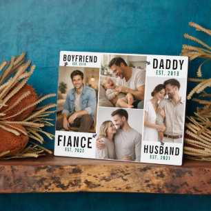Boyfriend Echtgenoot Vader Mok   Gepersonaliseerde Fotoplaat
