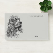 Boykin Spaniel Abstract Art Dog Naam Post-it® Notes (Kantoor)