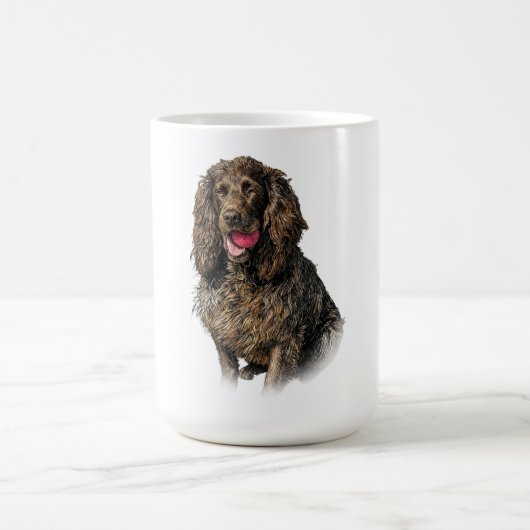 Boykin Spaniel Artistic Sketch Portrait Mug (Centre)