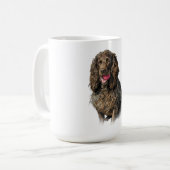 Boykin Spaniel Artistic Sketch Portrait Mug (Devant gauche)