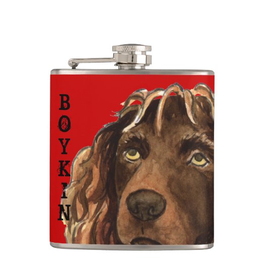Boykin Spaniel Color Block Heupfles (Voorkant)