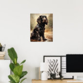 Boykin Spaniel Dog Art Imprimer Poster (Bureau à domicile)