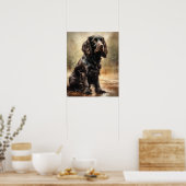 Boykin Spaniel Dog Art Imprimer Poster (Cuisine)
