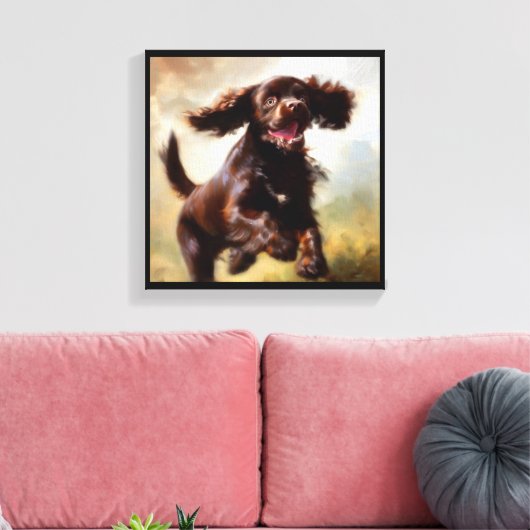 Boykin Spaniel Dog Canvas Afdruk (Insitu (Woonkamer))