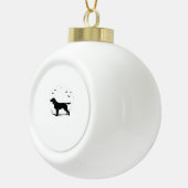 Boykin Spaniel Dog - Halloween Moon Silhouette Cla Keramische Bal Ornament (Rechts)