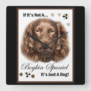 Boykin Spaniel Gifts Vierkante Klok