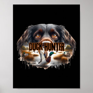 Boykin Spaniel hond met wilde eenden jagen eend Poster
