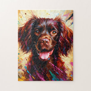 Boykin Spaniel Hondenportret Acryl Kunstprint Hond Legpuzzel