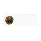 Boykin Spaniel Kerstkrans Etiket (Voorkant)