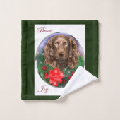 Boykin Spaniel Noël (Gant de toilette)