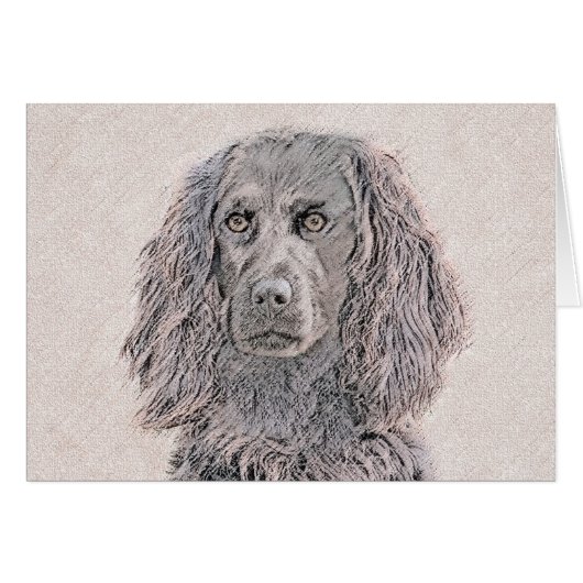 Boykin Spaniel Schilderen - Kute Original Dog Art (Voorkant Horizontaal)