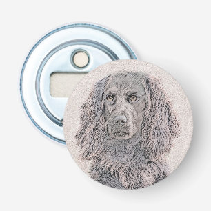 Boykin Spaniel Schilderen - Kute Original Dog Art Button Flesopener