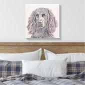 Boykin Spaniel Schilderen - Kute Original Dog Art Canvas Afdruk (Insitu (Slaapkamer))