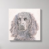 Boykin Spaniel Schilderen - Kute Original Dog Art Canvas Afdruk (Voorkant)
