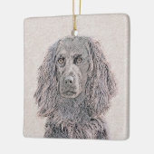 Boykin Spaniel Schilderen - Kute Original Dog Art Keramisch Ornament (Links)