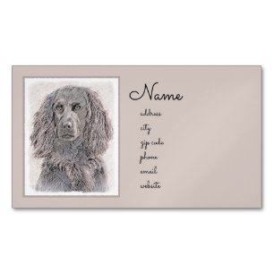 Boykin Spaniel Schilderen - Kute Original Dog Art Magnetisch Visitekaartje