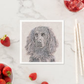 Boykin Spaniel Schilderen - Kute Original Dog Art Servet (Insitu)