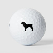 Boykin Spaniel Silhouette Golfballen (Voorkant)